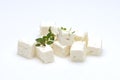 Feta cubes Royalty Free Stock Photo