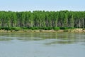 Fetesti, Romania - july 2 2023 : picturesque Danube riverside