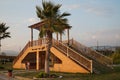 Fethiye city embankment before sunset.