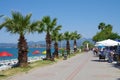 FETHIYE, TURKEY - June, 2019: Calis Beach on the Aegean Sea Royalty Free Stock Photo