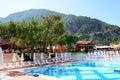 The tourists enjoing their vacation in Lykia World Oludeniz luxury hotel