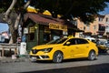Fethiye / Turkey - 10.04.18: Renault Megane Cab parked near office of taxi