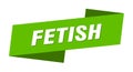 fetish banner template. fetish ribbon label.