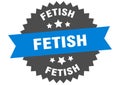 fetish sign. fetish circular band label. fetish sticker