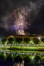 Fireworks at Night over the castle