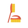 Fetlock. cleaning brush vector icon Royalty Free Stock Photo