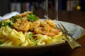 Fettuccine Alfredo Cajun Shrimp