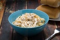 Fettuccine Alfredo classic Italian Pasta Royalty Free Stock Photo