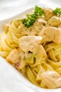 Fettuccine Alfredo Royalty Free Stock Photo