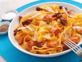 Fettuccine with dried tomatos Royalty Free Stock Photo