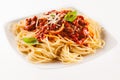 Fettuccine noodles with Bolognaise sauce