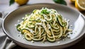 Fettuccine With Shredded Zucchini, Fresh Ricotta, and Lemon Zest