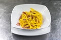 Fettuccine with speck