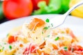 Fettuccine with tomato Royalty Free Stock Photo