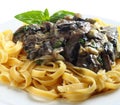 Fettuccini and mushrooms