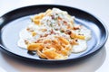 Fettucine carbonara, pasta or pasta carbonara Royalty Free Stock Photo