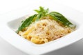 Fettucine Carbonara Royalty Free Stock Photo