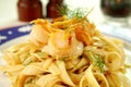 Fettucini With Sea Scallops Royalty Free Stock Photo