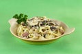 Fettucini Carbonara Royalty Free Stock Photo