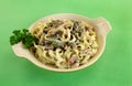 Fettucini Carbonara Royalty Free Stock Photo