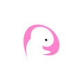 fetus baby pregnancy embryo logo vector icon design Royalty Free Stock Photo