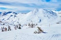 Feuerkogel Mountain plateau in snow, Ebensee, Salzkammergut, Austria