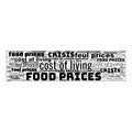 Feul Prices Crisis Food Prices Cost of Living Abstract Background Header Illustration