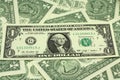 A few American dollars background Royalty Free Stock Photo