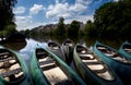 Few canoe on river in Marburg