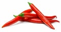 A few pods Red hot chili pepper. Royalty Free Stock Photo