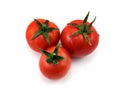 Few red tomatoes isolated Royalty Free Stock Photo
