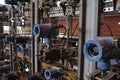 A few row of detectors in workshop of cryogenic pl Royalty Free Stock Photo