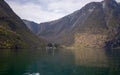 Few small rural houses in aurlandsfjord in early summer Royalty Free Stock Photo