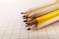 A few wooden pencils Royalty Free Stock Photo