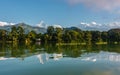 Fewa Lake and the Annapurna range in Pokhara