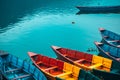 Fewa lake Pokhara Himalayas mountain NEPAL Royalty Free Stock Photo