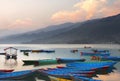 Fewa Lake at Sunset