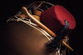 Fez Cap and Tapan Drum Royalty Free Stock Photo