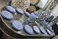 Fez Morocco. Africa. blue Moroccan ceramics