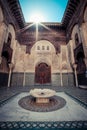 FEZ, MOROCCO, JUNE 2016: old islamic coranic school, the oldest