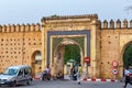 FEZ, MOROCCO - JUNE 02, 2017: View of the historical Bab Chems gate in Fez. This simple gateway is located at the western end of Royalty Free Stock Photo