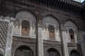 Courtyard of Al-Attarine Madrasa is a madrasa in Fez medina in M