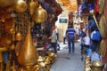 FEZ, MOROCCO - MAY 31, 2017: Unknown people in market in medina quarter of Fez. The medina of Fez is listed as a World Heritage