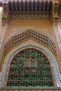 Fez, Morocco - outer south wall of Fes founder tomb in Zaouia Moulay Idriss II.