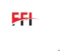 FFI Letter Initial Logo Design Vector Illustration Royalty Free Stock Photo