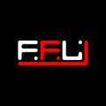 FFL letter logo creative design with vector graphic, FFL Royalty Free Stock Photo