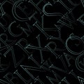 Font seamless 02c Royalty Free Stock Photo