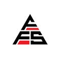FFT triangle letter logo design with triangle shape. FFT triangle logo design monogram. FFT triangle vector logo template with red Royalty Free Stock Photo