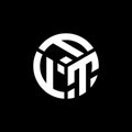 FFT letter logo design on black background. FFT creative initials letter logo concept. FFT letter design Royalty Free Stock Photo