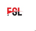 FGL Letter Initial Logo Design Vector Illustration Royalty Free Stock Photo